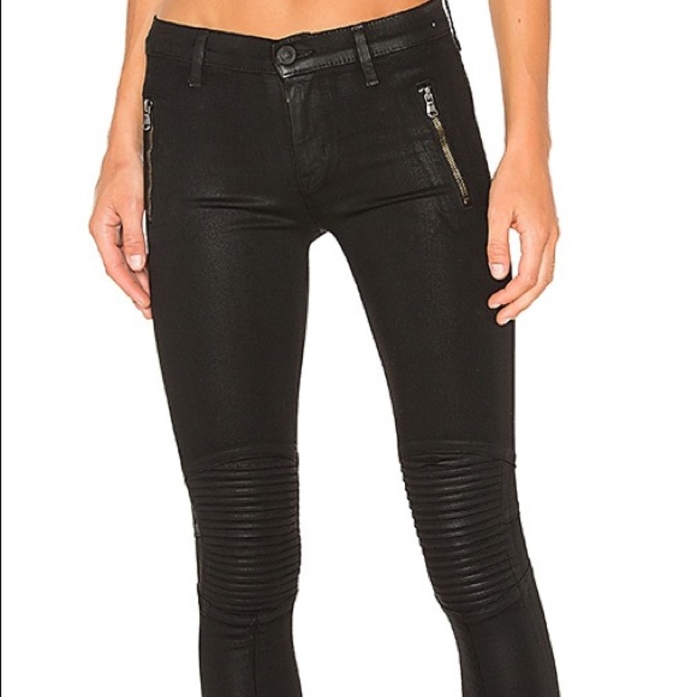 Hudson Jean Moto Coated Jean